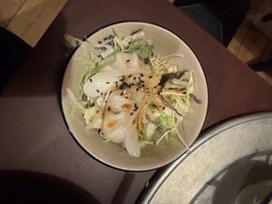 „Ha Cao“ (rice flour dumplings).  at 1990 Vegan Living in Berlin