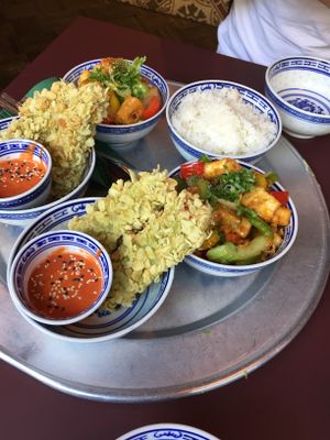 Unfortunately I forgot what we ordered but wanted to share a picture anyway... at 1990 Vegan Living in Berlin