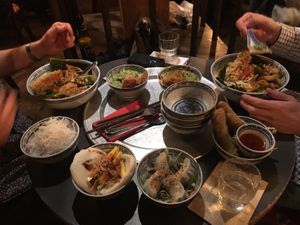 Quite the spread  at 1990 Vegan Living in Berlin