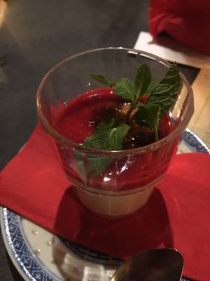 Coconut milk flan at 1990 Vegan Living in Berlin