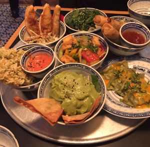 Tapas-style dining at 1990 Vegan Living at 1990 Vegan Living in Berlin