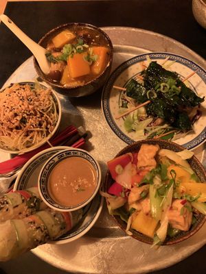 Our meal  at 1990 Vegan Living in Berlin