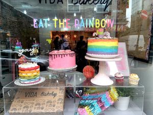 Outside window for Vida bakery at VIDA Bakery - Online in East London