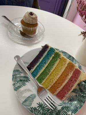 Rainbow Cake and Cookies and Cream Cupcake  at VIDA Bakery - Online in East London