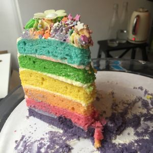 vegan rainbow cake at VIDA Bakery - Online in East London