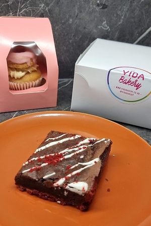 Red velvet brookie at VIDA Bakery - Online in East London