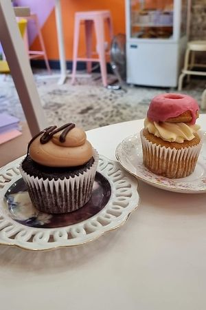 Notella cupcake + Vanilla cupcake at VIDA Bakery - Online in East London