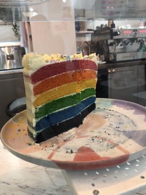 Rainbow vanilla cake at VIDA Bakery - Online in East London