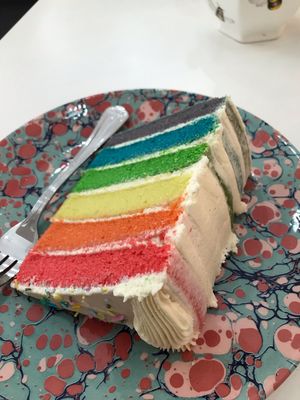 Delicious rainbow cake! at VIDA Bakery - Online in East London