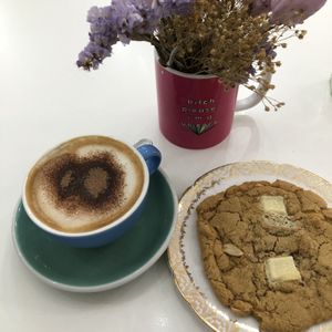 Oat Coffee and white choc and peanut cookie at VIDA Bakery - Online in East London