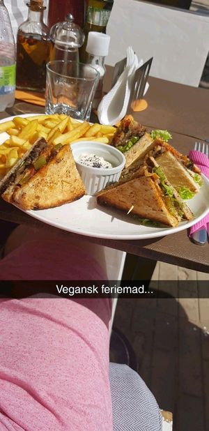 Vegan club sandwich at By Valeria in Santa Maria