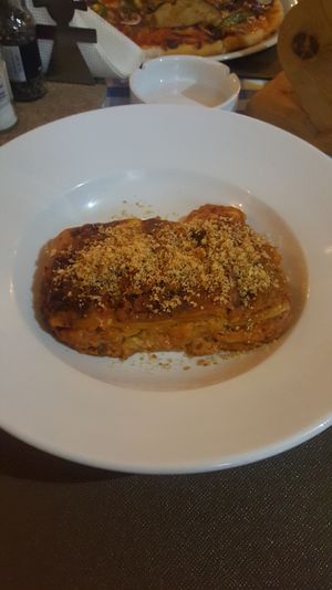 Vegan lasagne at By Valeria in Santa Maria