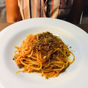 Vegan Boloñesa  at By Valeria in Santa Maria