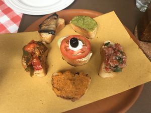 Vegan tapas delicious 😋  at By Valeria in Santa Maria