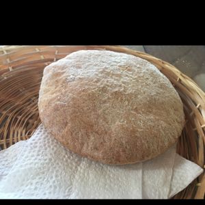 whole wheat pita at Monteverde Beer House in Monteverde