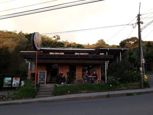 Front of restaurant at Monteverde Beer House in Monteverde