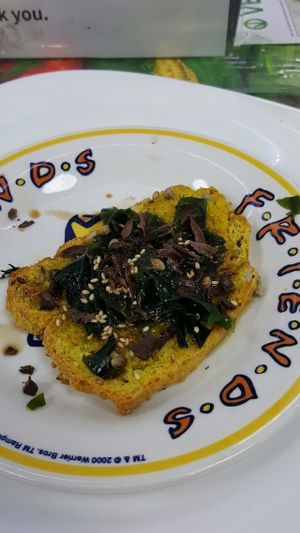 Omega Bruschetta at Vegan Yes - Nag's Head Market in North London