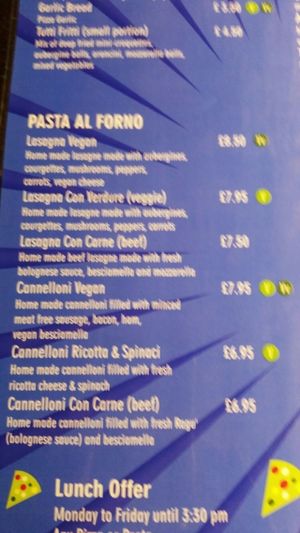 Pasta at Pepe Nero Italian - The Full Moon in Bristol