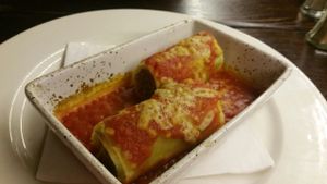 Vegan Cannelloni at Pepe Nero Italian - The Full Moon in Bristol