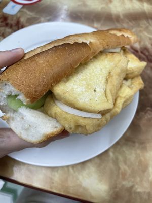 Banh mi tofu  at Yummy Restaurant in Cat Ba