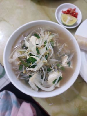 Vegan Pho at Yummy Restaurant in Cat Ba