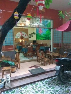 Restaurant from Entrance at Com Chay - Nguyen Du in Da Nang