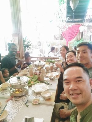 quiet space, ancient and peaceful atmosphere, rich vegetarian dishes at Com Chay - Nguyen Du in Da Nang