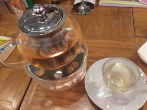 Herbal tea (rose garden) at Kubrick in Kowloon