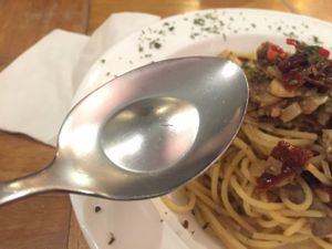 Funny spoon at Kubrick in Kowloon