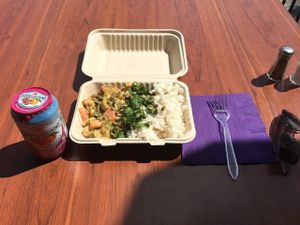 Thai veggie bowl at California Homemades To Go in Escondido