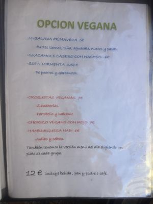 Meniu at El Castillo in Collado Villalba