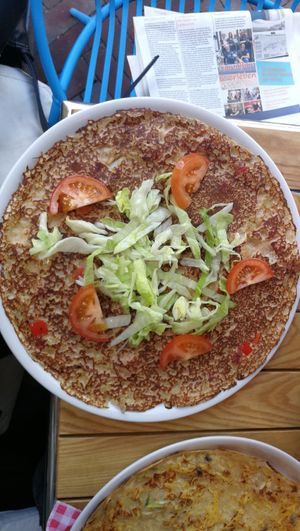 "Superpfannkuchen" at Pannekoekenhuis Vierwegen in Domburg