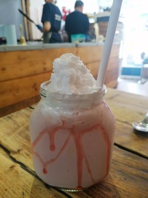 Strawberry Milkshake at Double Dutch Pancake House in York