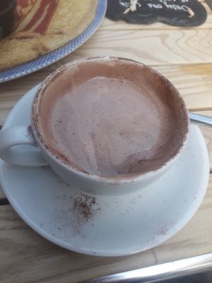 Hot chocolate at Double Dutch Pancake House in York