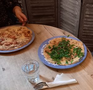 Farmhouse (left) & vegan "French" (right) at Double Dutch Pancake House in York