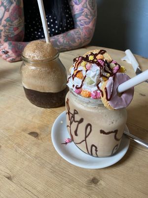 Freak shake & an ice cream float!  at Double Dutch Pancake House in York