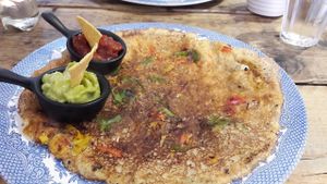 Vegan Mex pancake at Double Dutch Pancake House in York