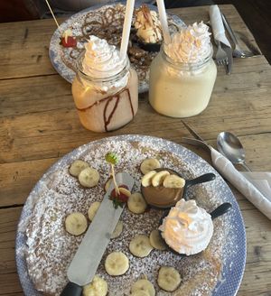 £35 in total  at Double Dutch Pancake House in York