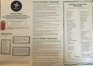 Menu Aug 2024  at Double Dutch Pancake House in York