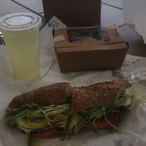 Had yesterday, It was delicious - going back again today. Santa Cruz with avocado instead of hummus and Greek salad with garlic herb dressing, no feta  at Sea Star Cafe in Chincoteague