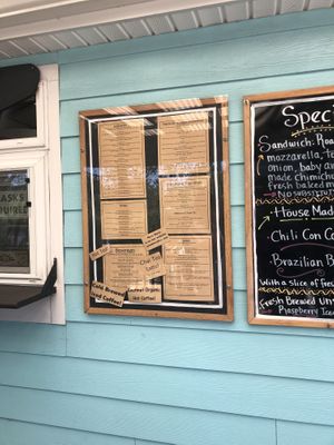 Menu at Sea Star Cafe in Chincoteague
