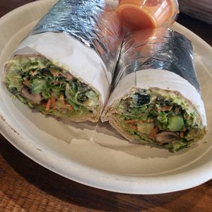Veggie Hummus wrap at grabbagreen in Thousand Oaks