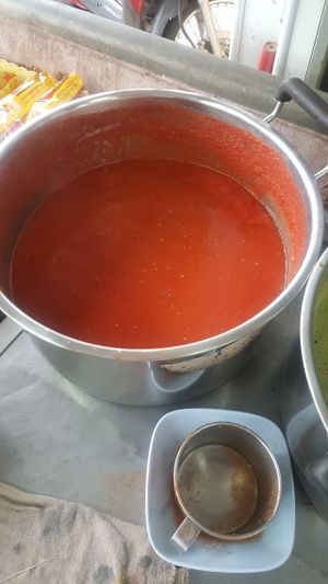 Tomato Juice at Pang Vegetarian in Udon Thani