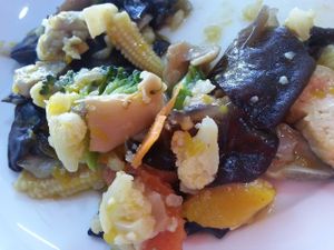 mixed vegetable at Pang Vegetarian in Udon Thani