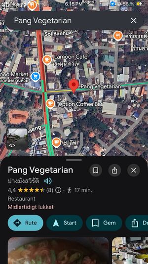Temporarily closed   at Pang Vegetarian in Udon Thani