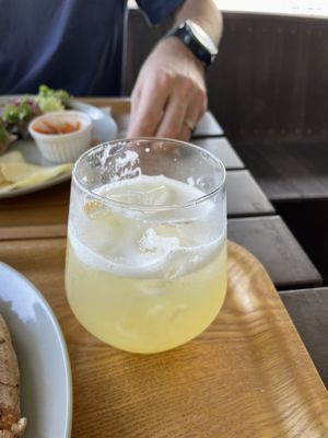 Agave lemonade   at Love Organics & Birthcafe in Yomitan