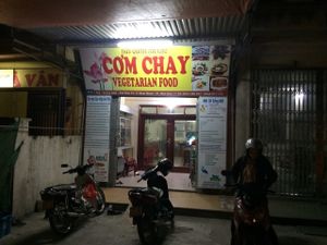 During the day the restaurant seems close because theres no chairs and tables outside but its open  at An Lac in Ninh Binh