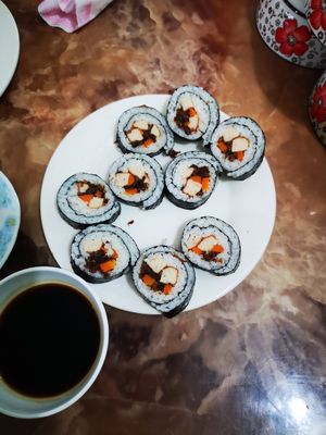 Sushi rolls at An Lac in Ninh Binh
