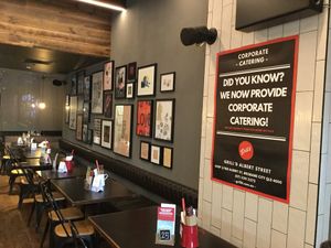 indoor seating  at Grill'd in Brisbane