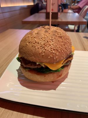 Vegan Beyond Garden Goodness burger. Best burger I’ve tasted to date   at Grill'd in Brisbane